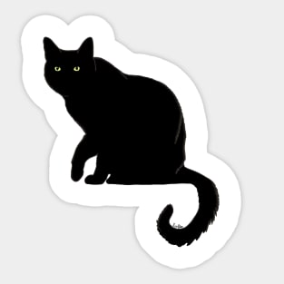 Black Cat void Sticker